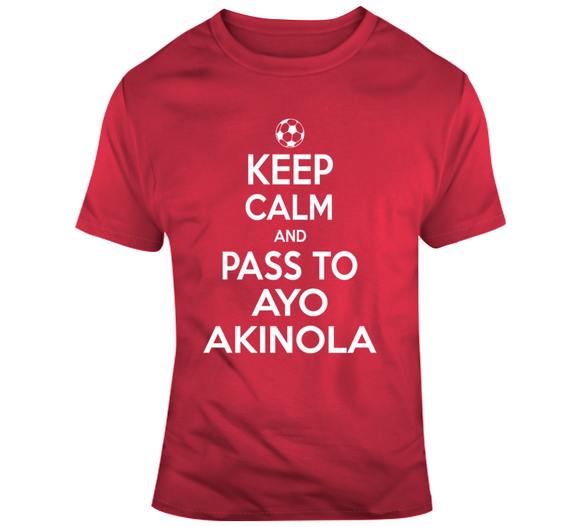 Ayo Akinola Keep Calm Toronto Soccer Fan T Shirt - theSixTshirts