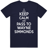 Wayne Simmonds Keep Calm Pass To Toronto Hockey Fan T Shirt