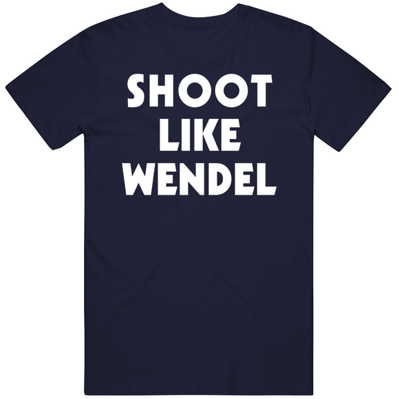 Wendel Clark Shoot Like Wendel Toronto Hockey Fan T Shirt