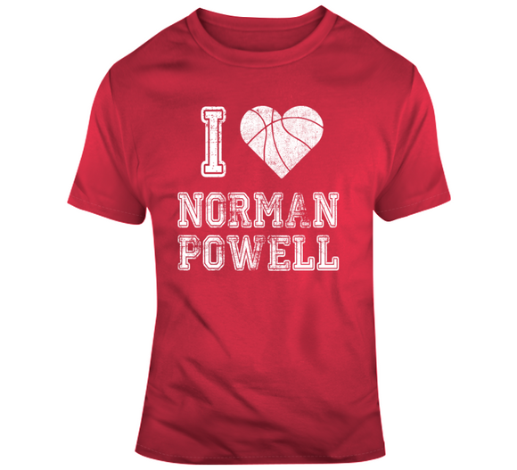Norman Powell I Heart Toronto Basketball Fan T Shirt - theSixTshirts