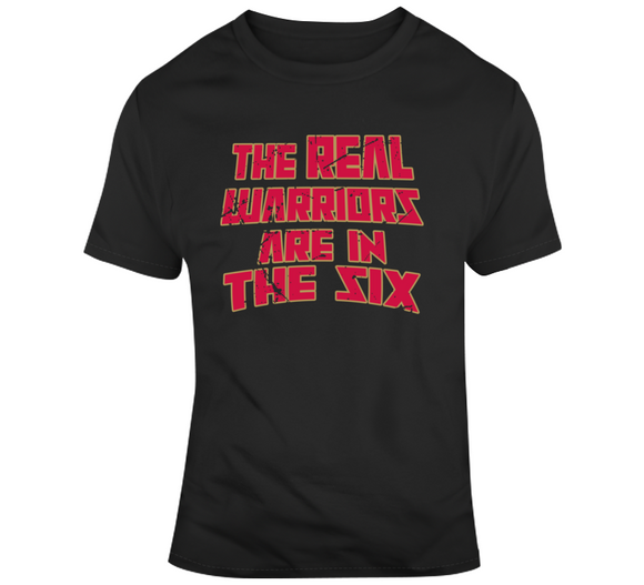 The Real Warriors Are In The Six Toronto Basketball Fan Distressed V4 T Shirt