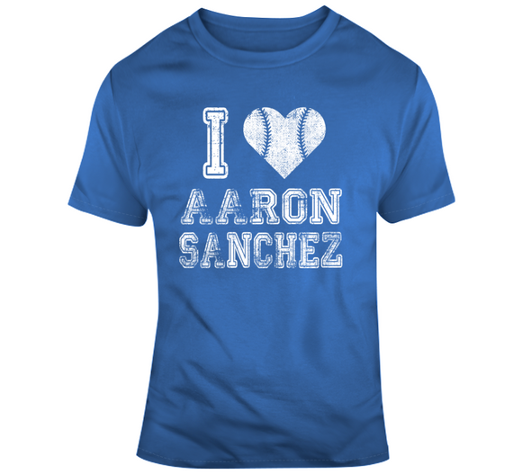Aaron Sanchez I Heart Toronto Baseball Fan T Shirt - theSixTshirts