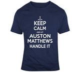 Auston Matthews Keep Calm Toronto Hockey Fan T Shirt - theSixTshirts