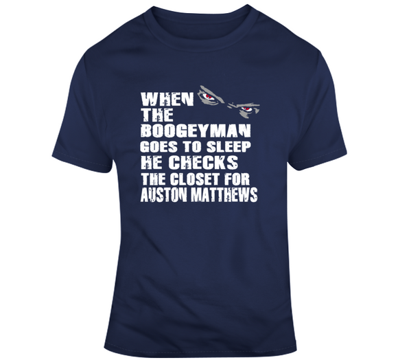 Auston Matthews Boogeyman Toronto Hockey Fan T Shirt - theSixTshirts