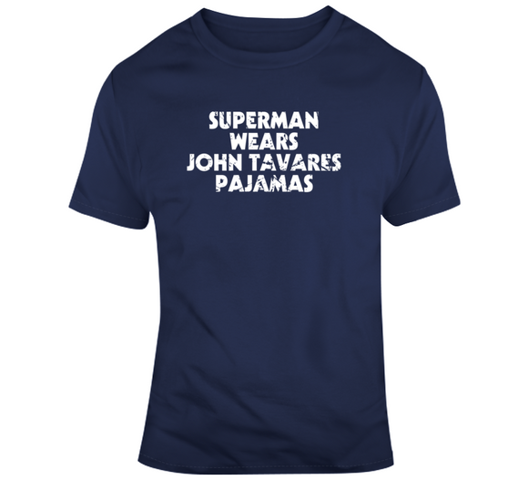 John Tavares Superman Pajamas Toronto Hockey Fan Distressed V2 T Shirt