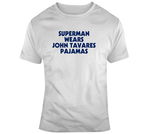 John Tavares Superman Pajamas Toronto Hockey Fan T Shirt