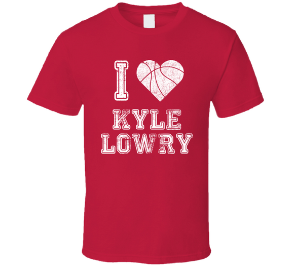 Kyle Lowry I Heart Toronto Basketball Fan T Shirt - theSixTshirts