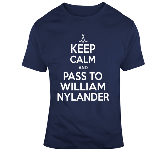 William Nylander Keep Calm Pass To Toronto Hockey Fan T Shirt