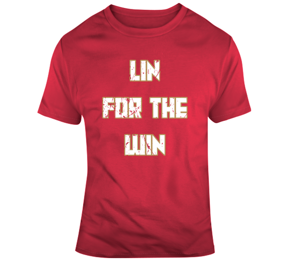 Jeremy Lin For The Win Distressed Toronto Basketball Fan T Shirt - theSixTshirts