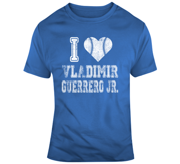 Vladimir Guerrero Jr I Heart Toronto Baseball Fan T Shirt