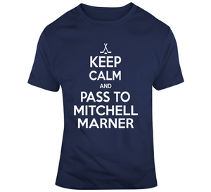 Mitchell Marner Keep Calm Pass To Toronto Hockey Fan T Shirt - theSixTshirts