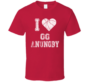 OG Anunoby I Heart Toronto Basketball Fan T Shirt - theSixTshirts