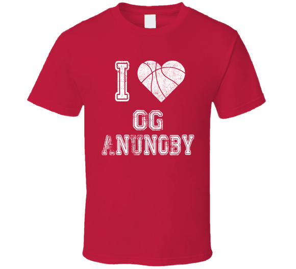 OG Anunoby I Heart Toronto Basketball Fan T Shirt - theSixTshirts