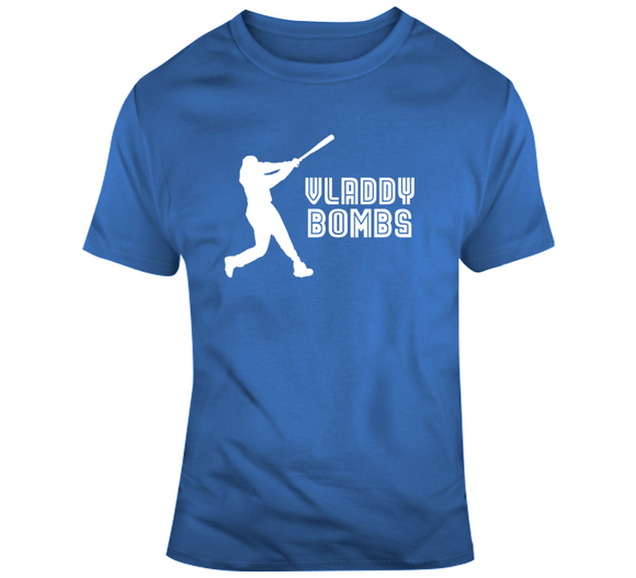 Vladimir Guerrero Jr Vlad Bombs Swing Toronto Baseball Fan V2 T Shirt