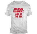 Real Warriors Are In The Six Toronto Basketball Fan Distressed V3 T Shirt