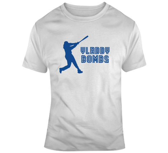 Vladimir Guerrero Jr Vlad Bombs Swing Toronto Baseball Fan T Shirt