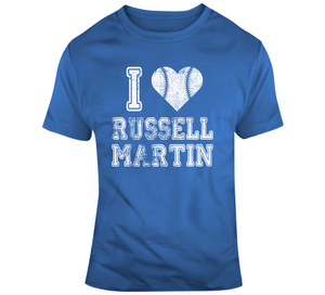 Russell Martin I Heart Toronto Baseball Fan T Shirt