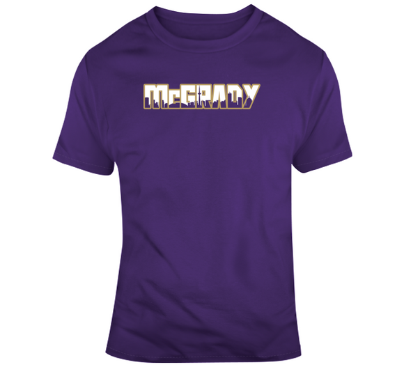 Tracy McGrady Legend The Six Skyline Toronto Basketball Fan T Shirt