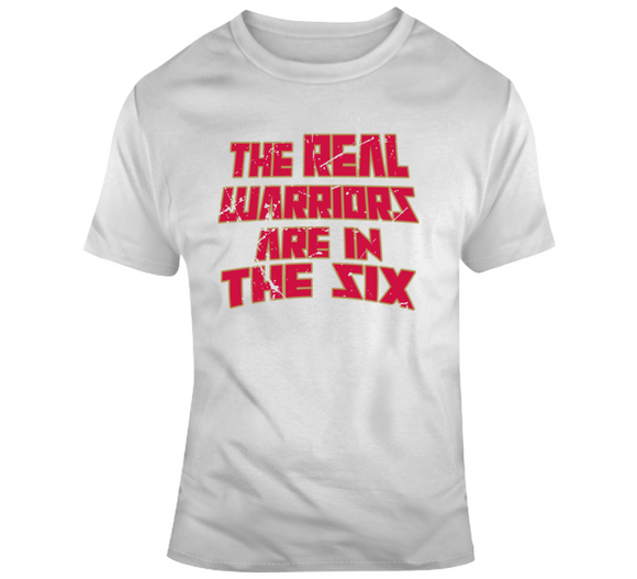 The Real Warriors Are In The Six Toronto Basketball Fan Distressed V3 T Shirt