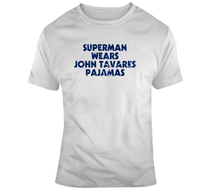 John Tavares Superman Pajamas Toronto Hockey Fan Distressed T Shirt