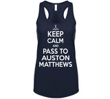 Auston Matthews Keep Calm Pass To Toronto Hockey Fan T Shirt - theSixTshirts