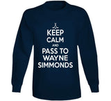 Wayne Simmonds Keep Calm Pass To Toronto Hockey Fan T Shirt