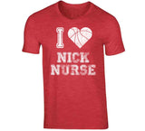Nick Nurse I Heart Toronto Basketball Fan T Shirt - theSixTshirts