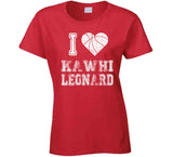 Kawhi Leonard I Heart Toronto Basketball Fan T Shirt - theSixTshirts