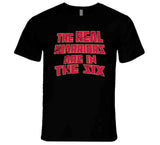 The Real Warriors Are In The Six Toronto Basketball Fan Distressed V4 T Shirt