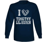 Timothy Liljegren I Heart Toronto Hockey Fan T Shirt