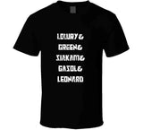 Starting Five Distressed Toronto Basketball T Shirt