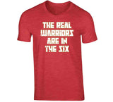 Real Warriors Are In The Six Toronto Basketball Fan Distressed V2 T Shirt