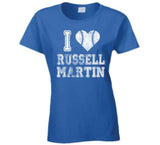 Russell Martin I Heart Toronto Baseball Fan T Shirt