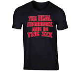 The Real Warriors Are In The Six Toronto Basketball Fan Distressed V4 T Shirt