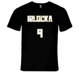 Serge Ibaka Iblocka 9 Distressed Toronto Basketball T Shirt