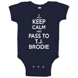 T.J. Brodie Keep Calm Pass To Toronto Hockey Fan T Shirt