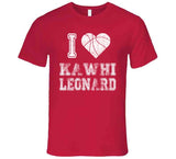 Kawhi Leonard I Heart Toronto Basketball Fan T Shirt - theSixTshirts