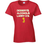 Kawhi Leonard Dessert Alcohol Larry Ob Champs Toronto Basketball Fan T Shirt