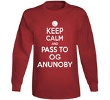 OG Anunoby Keep Calm Pass Toronto Basketball Fan T Shirt - theSixTshirts
