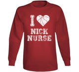 Nick Nurse I Heart Toronto Basketball Fan T Shirt - theSixTshirts