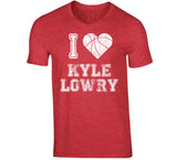 Kyle Lowry I Heart Toronto Basketball Fan T Shirt - theSixTshirts
