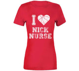 Nick Nurse I Heart Toronto Basketball Fan T Shirt - theSixTshirts