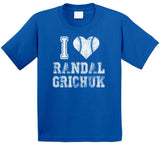 Randal Grichuk I Heart Toronto Baseball Fan T Shirt