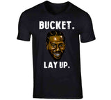 Kawhi Leonard Bucket Layup Laugh Toronto Basketball Fan V2 T Shirt