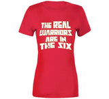 The Real Warriors Are In The Six Toronto Basketball Fan Distressed V2 T Shirt