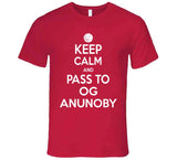 OG Anunoby Keep Calm Pass Toronto Basketball Fan T Shirt - theSixTshirts