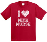 Nick Nurse I Heart Toronto Basketball Fan T Shirt - theSixTshirts
