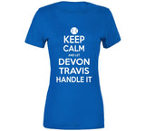 Devon Travis Keep Calm Toronto Baseball Fan T Shirt - theSixTshirts