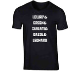 Starting Five Distressed Toronto Basketball T Shirt