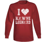 Kawhi Leonard I Heart Toronto Basketball Fan T Shirt - theSixTshirts